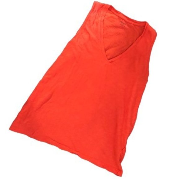 Madewell Burnout Sleeveless V-Neck T-Shirt Tee - Picture 1 of 8